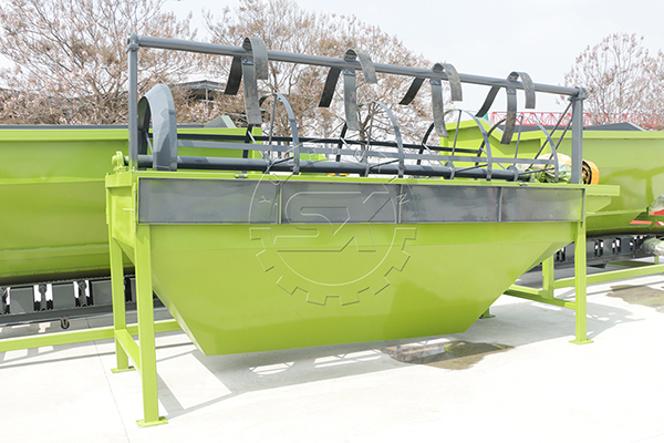 Screen machine for biochar fertilizer powdered production line